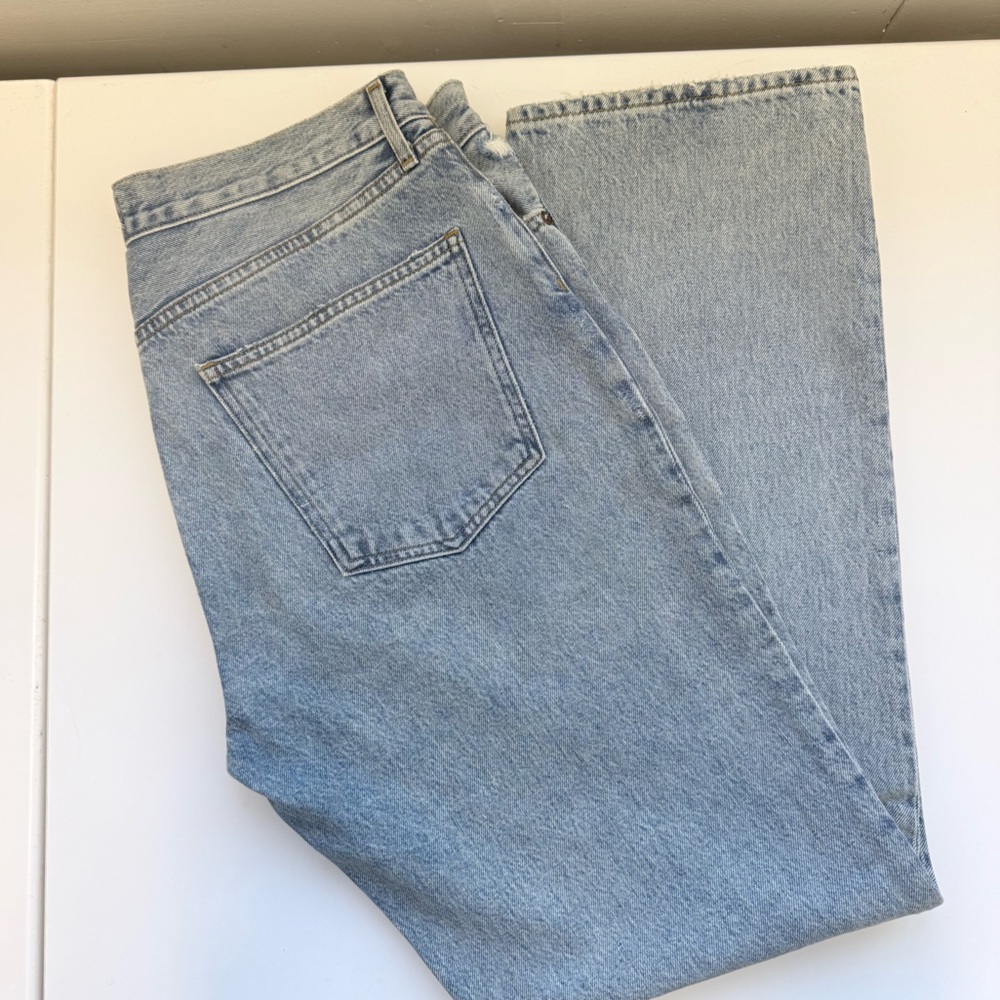 AGOLDE Lana Mid-Rise Straight-Leg Jeans – Light Vintage Wash –  31